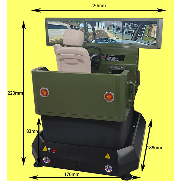 六自由度單座3屏汽車駕駛模擬器,六自由度汽車駕駛模擬器